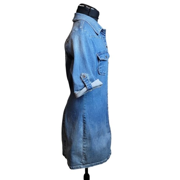 Wash Lab Denim Shirtdress - Gently Used - Super Cute - Size S - Picture 5 of 8